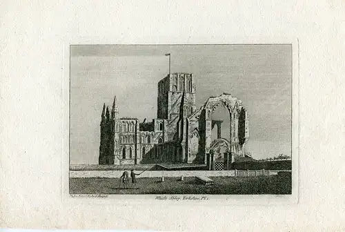 Whitby Abbey, Yorkshire Gravierkunst Bei D. L. ? Herausgegeben IN 1785 S.Hooper