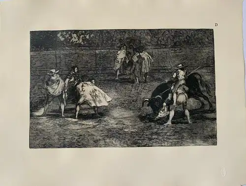 Francisco De Goya. Ein Torero Reiten über Den Rücken De One von Der Gang Lan