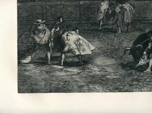 Francisco De Goya. Ein Torero Reiten über Den Rücken De One von Der Gang Lan