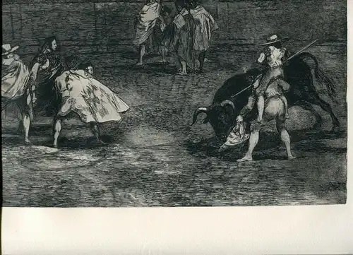 Francisco De Goya. Ein Torero Reiten über Den Rücken De One von Der Gang Lan