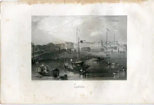 Canton China, Gezeichnete Und Gravierkunst Bei Adolphe Rouargue