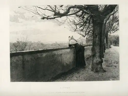 «Autumn» Gravierkunst Bei E.Lachs Auf Baustelle De L. E. Adam