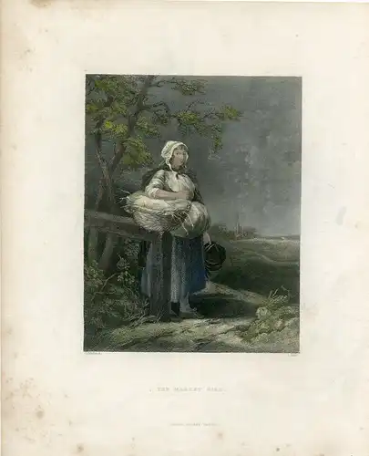 The Market Girl, Gravierkunst De C.Marr De Ein Muster De George Morland