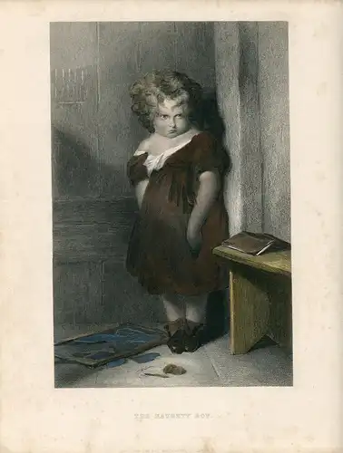 «The Naughty Boy » Gravierkunst Bei W.Finden Auf Malerei De Edwin Landseer Im