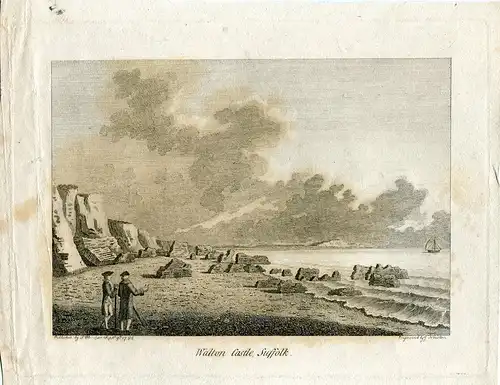 Walton Castle, Suffolk Gravierkunst Bei J.Newton. Herausgegeben IN 1786 Bei S.