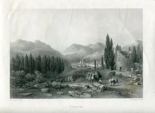 Turquia. Thyatira Gravierkunst IN / Auf / Im 1860 Bei A.Willmore, Drew Thomas