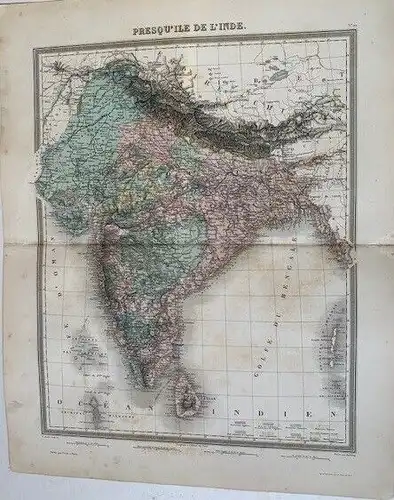 Presqu' Ile De L'Inde Gravierkunst Bei Tardieu Und Erschienen Bei Furne IN 1874