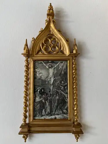 Crucifixión. Gravierkunst Kopie De Einer Baustelle De Van Dyck
