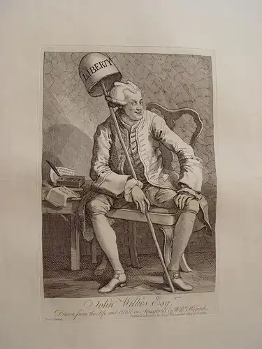 John Wilkes Esq. Gravierkunst Bei William Hogarth IN / Auf / Im 1763
