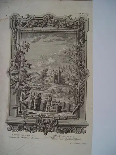 Gravierkunst von Der Bibel Bei I.Fridrich