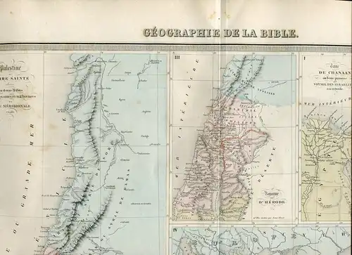 Géographie De La Bible Gravierkunst Bei Lemercier IN / Auf / Im 1874