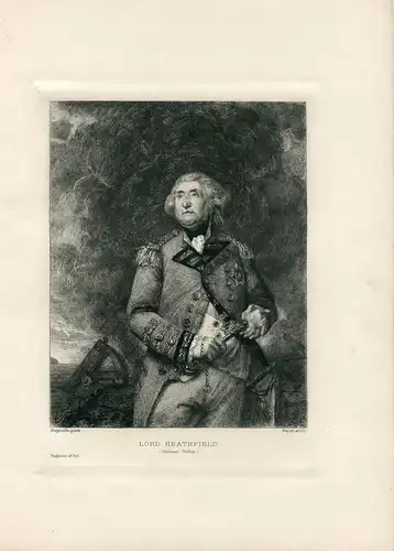 « Lord Heathfield » Gravierkunst Bei P.Adolphe Rajon (1842-1888) Auf Malerei De