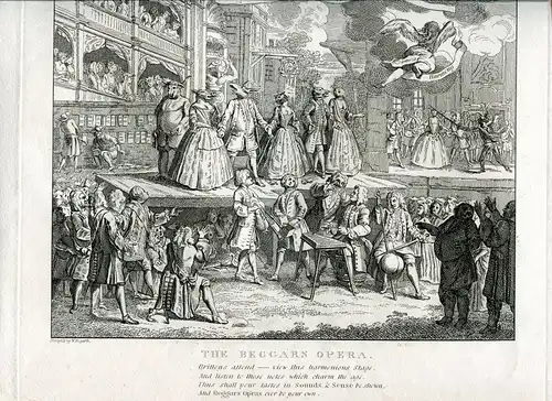The Beggarrs Opera Gravierkunst De William Hogarth IN / Auf / Im Der Jh.