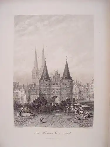 Alemania.« The Holstein Gate Lübeck» Jungtier C.Werner. Aufgezeichnet von J.