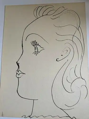 Junge De Perfil. Lithographie De Picasso Publicada IN / Auf / Im 1957
