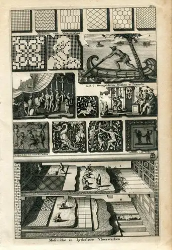 Musifische IN / Auf / Im Lythostrote Vloerwerken mit Gravur 1722 Bei Pieter Van,