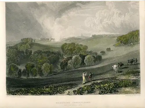 Inglaterra. Brightling Sternwarte Gravierkunst By W. B. Cooke, 1819