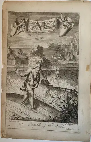 Biblia. La Parabel von Der Samen Gravierkunst Bei L.Masson De Ein Muster De G.