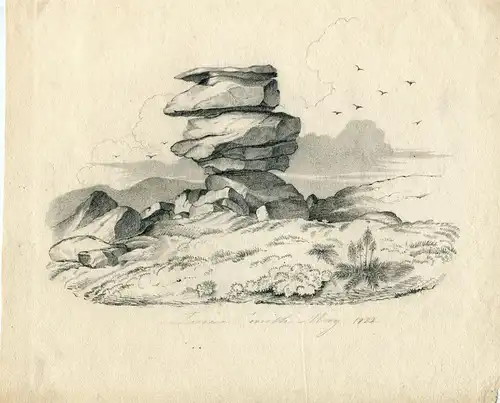 The Cheesewring. Muster Made IN 1822 für Der Gravierkunst De John Macculloch