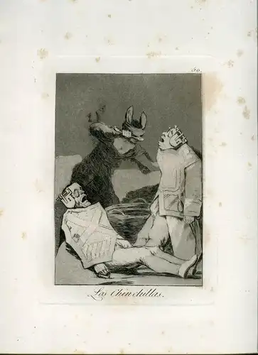 Alle Chinchillas, Gravierkunst Nr 50 Original De Goya 5ª Ausgabe (1881-1886)