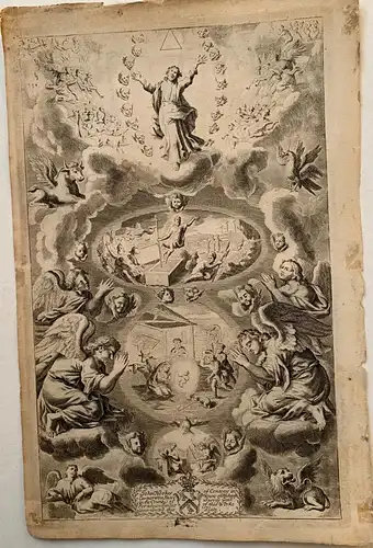 Biblia. Einstieg De Christus Auf Die Lüfte Gravierkunst Von Jh Xvii