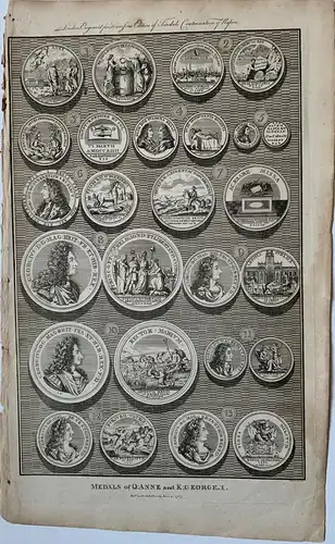 Medals Of Queen Anne And King George I Gravierkunst Bei Goldar Und Erschienen Im