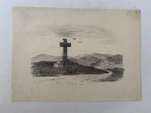 Inglaterra. Bradford. Ilkley. Cross On The High Wood. Muster 1853