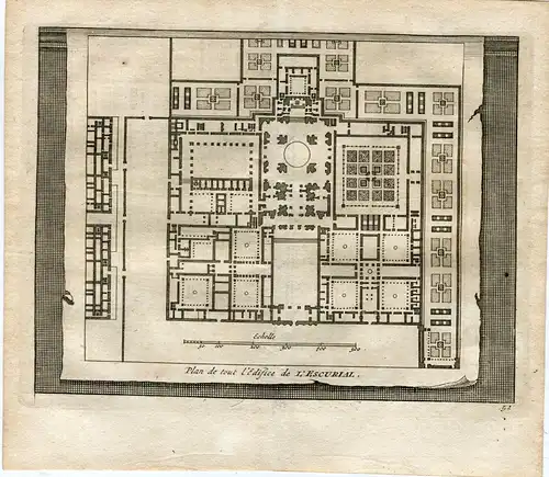 Plan De Tout L'Gebäude L'Escorial Bei Pieter Van der Aa, Alvarez Bienenhaus