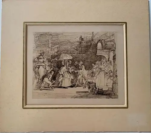 David Wilkie. 'The Arrival Of The Rich Beziehung' Gravierkunst 1800