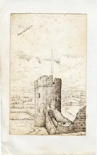 Chester. Turm Gezeichnete Bei G. J. Hill, Unterzeichnet Initialen Und Vom 1858