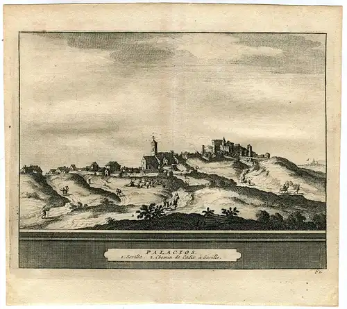Sevilla. Palacios. Gravierkunst Bei Pieter Van der Aa, 1715