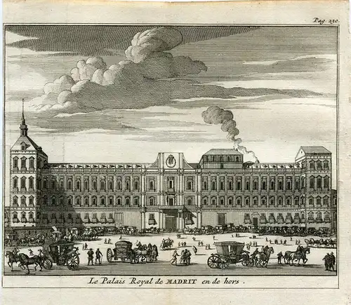 Madrid. Außen Von Palacio Real De Madrid. Gravierkunst Bei Vander Aa. 1715