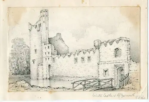 Caister Castle Near G.Yarmouth,Norfolk. Muster Titulado Und Datiert IN / Auf /