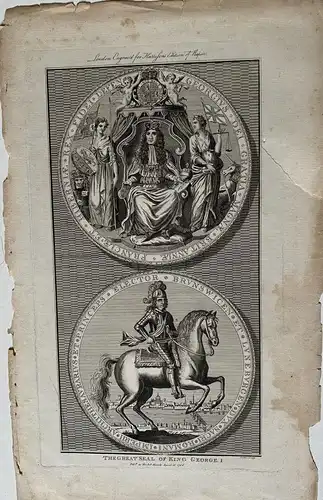 The Great Seal Of King George I Gravierkunst Bei Goldar Und Erschienen Im 1786