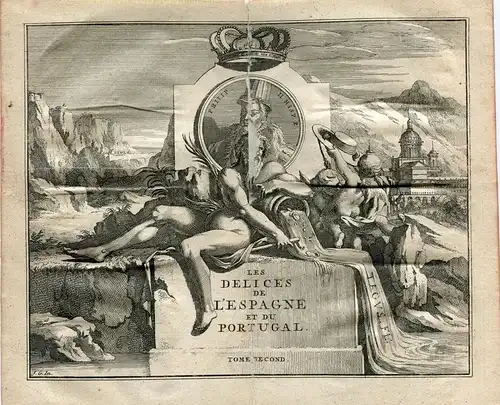 Delices De L'Espagne Et Du Portugal. Stirndeckel Band 2º . Vander Aa. 1715