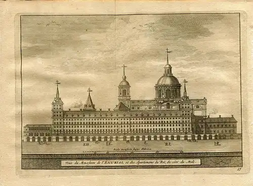 Madrid. Vsta Von Kloster Und Ferienwohnungen Von Rey. Gravur Bei Vander Aa. 1715