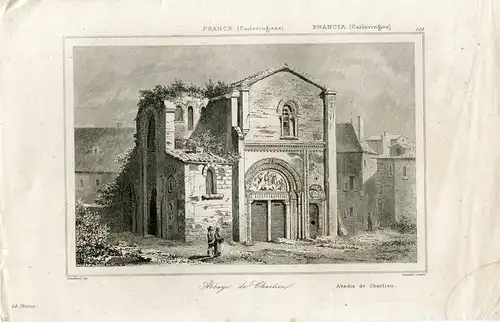 Francia. Abbaye De Charlieu Gravierkunst Bei Lemaitre De Ein Muster De Gaucherel