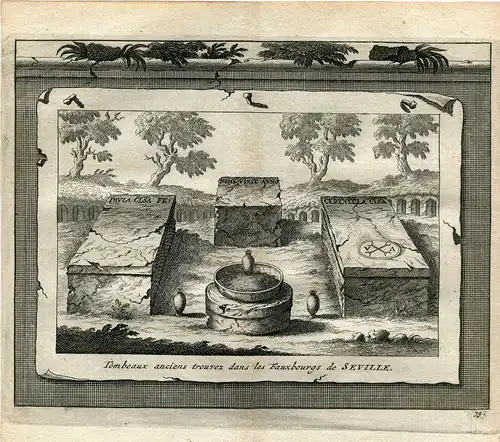 Sevilla. Grabsteine Alt IN / Auf / Im Alle Fauxbourgs De Vander Aa, 1715