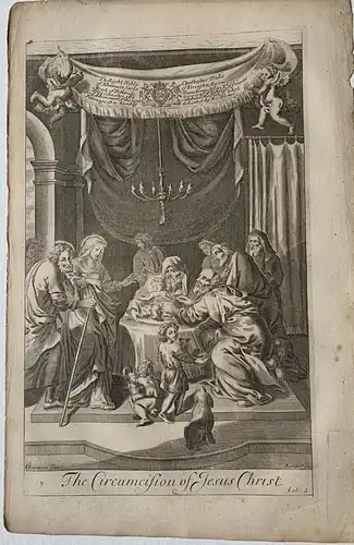 Biblia. The Beschneidung Of Jesus Christ Gravierkunst De Ein Motiv Freeman, 1688