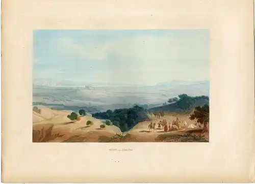 Wueste Von Jericho. Gravierkunst Coloriert Auf Hand, 1861