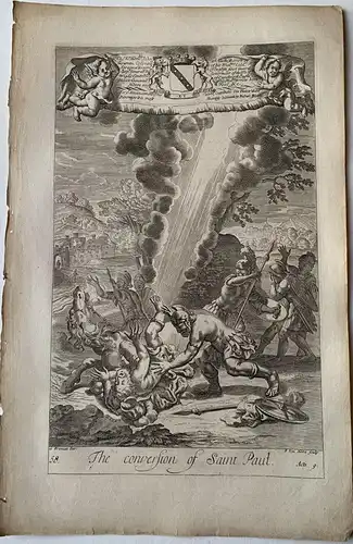 La Conversion De St.Pablo. Muster Bei Freeman, Gravierkunst Bei F.Van Hove, 1688