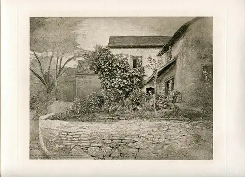 Study Of Auf Garden At Tintern Heliograbado Schildkrötenlampe IN / Auf / Im 1884