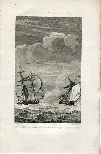 Gravierkunst Von Capitan Amerika Cunnigham Conquest Ein Boot English, 1777