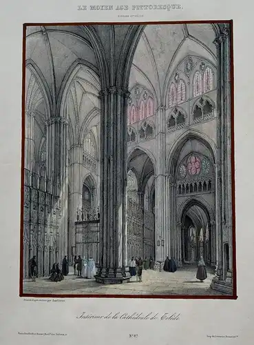 Unterhemd von Der Dom De Toledo - Lithographie Antik