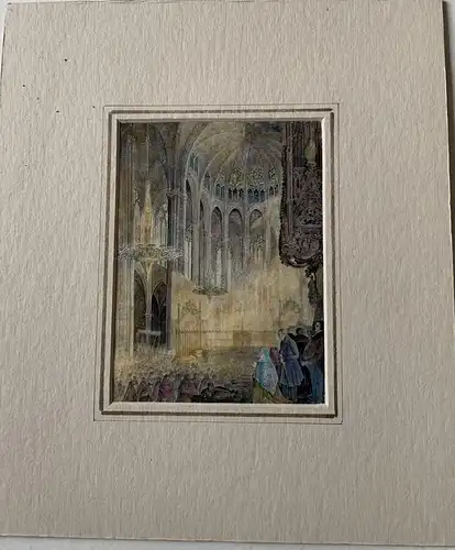 Unterhemd von Der Dom De Barcelona - Lithographie Antik