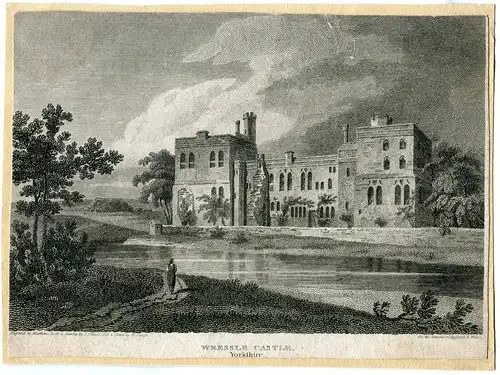 Inglaterra. Yorkshire. Wressle Castle. Gravierkunst 1812 Bei Matthews