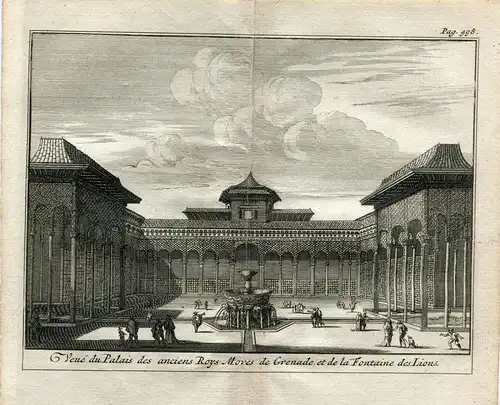 Granada. Alhambra De Granada Und Netzteil De Die Leones. Vander Aa. 1715