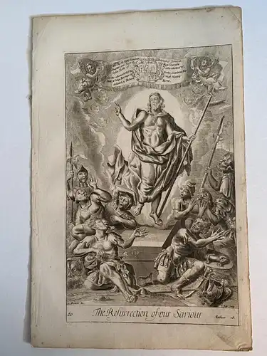 The Resurrection Of Our Saviour. Gravierkunst De 1712 Bei J. Kip