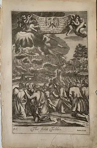 Biblia. Exodo. The First Tables Gravierkunst Bei Kip De Ein Muster Freeman, 1786