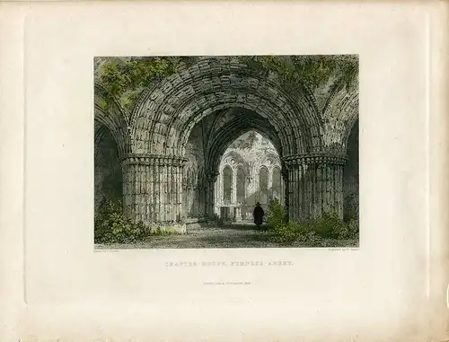 Chapter House Furness Abbey Gravierkunst Bei R. Sands , Drew T. Allom